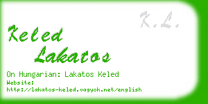 keled lakatos business card